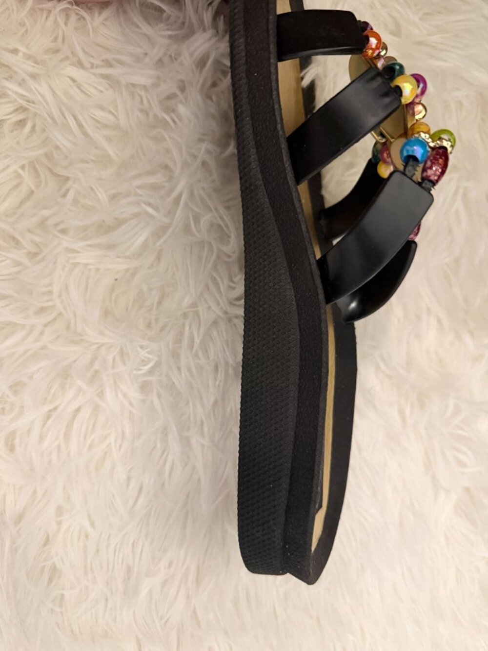 Grandco Mystical Slide Womens Jeweled Beaded Sandal Size 8 - Picture 5 of 7